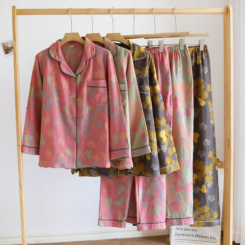 Gourd Cotton Long Sleeves Pajama Set - image 1