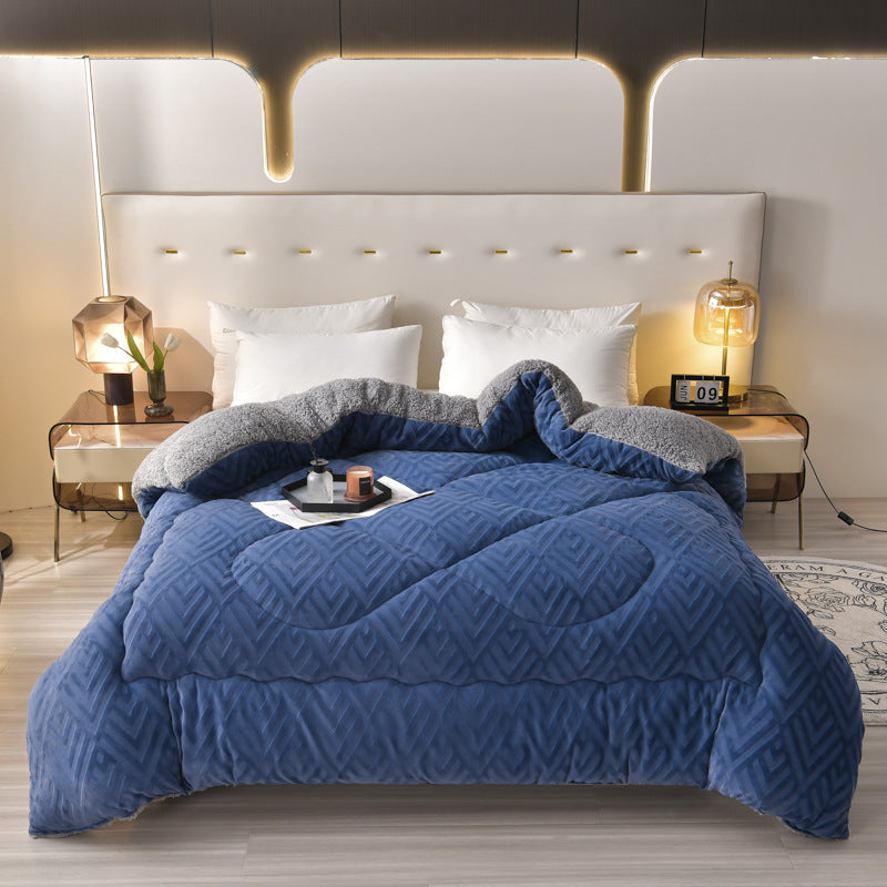 Thick Sherpa Winter Blanket with Quilt Core - image 13