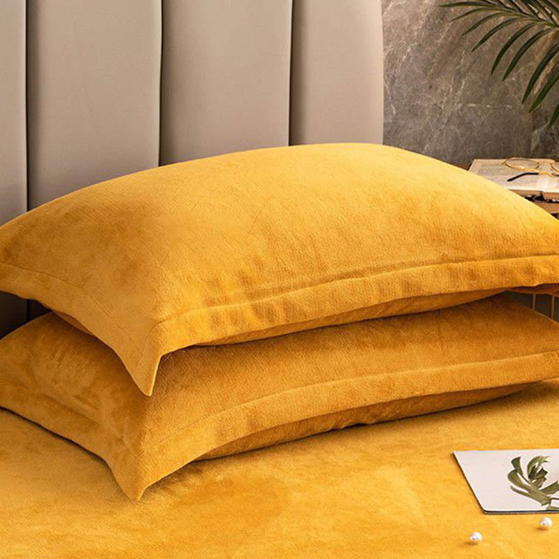 Solid Color Velvety Decorative Pillowcases