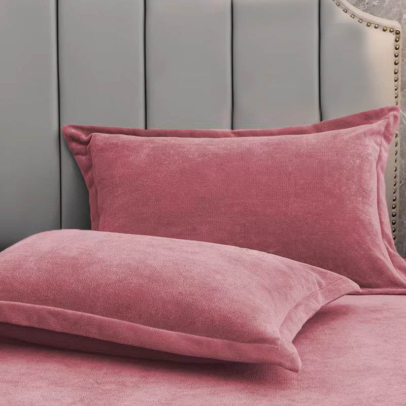 Solid Color Velvety Decorative Pillowcases