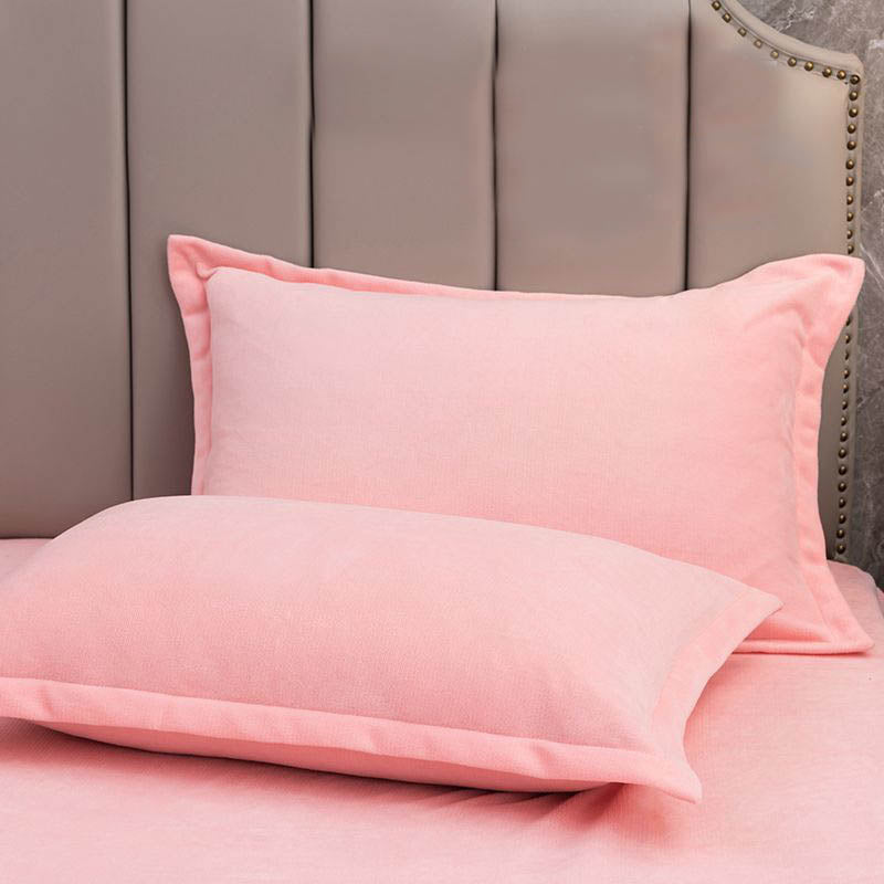 Solid Color Velvety Decorative Pillowcases