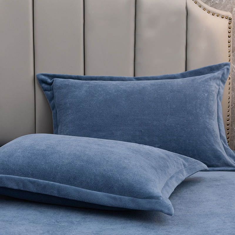 Solid Color Velvety Decorative Pillowcases