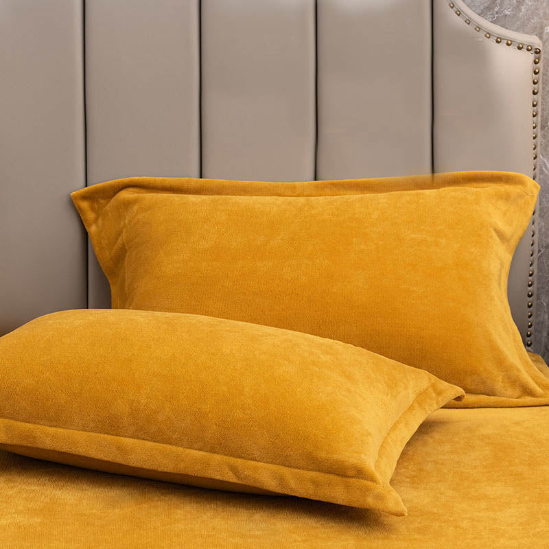 Solid Color Velvety Decorative Pillowcases