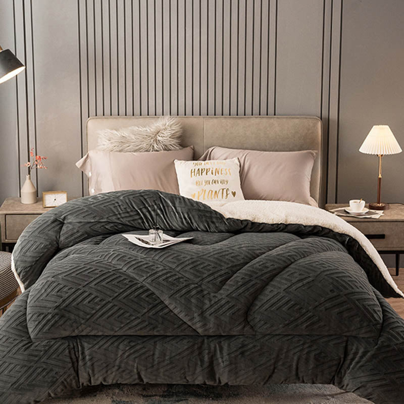 Thick Sherpa Winter Blanket with Quilt Core - image 20