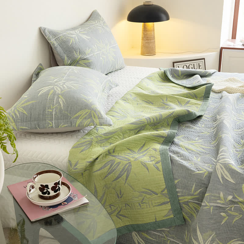 Cotton Gauze Pastoral Bamboo Summer Quilt