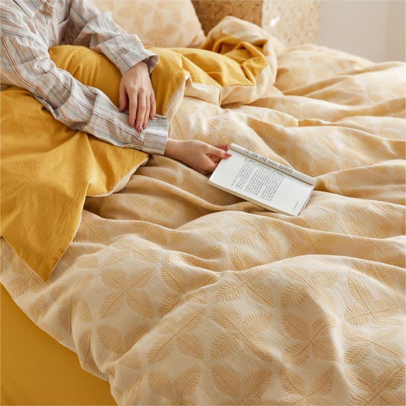 Jacquard Tie Cotton Gauze Bedding Set (4PCS) - image 5