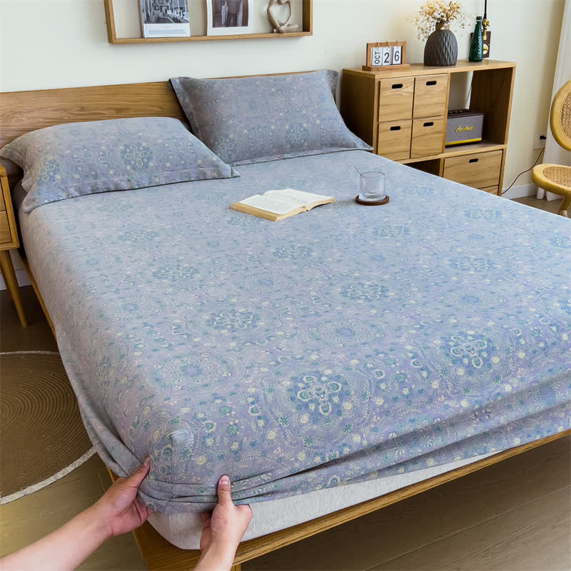 Pure Cotton Jacquard Vintage Fitted Sheet - image 12