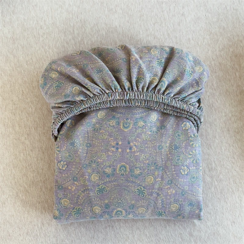 Pure Cotton Jacquard Vintage Fitted Sheet - image 16