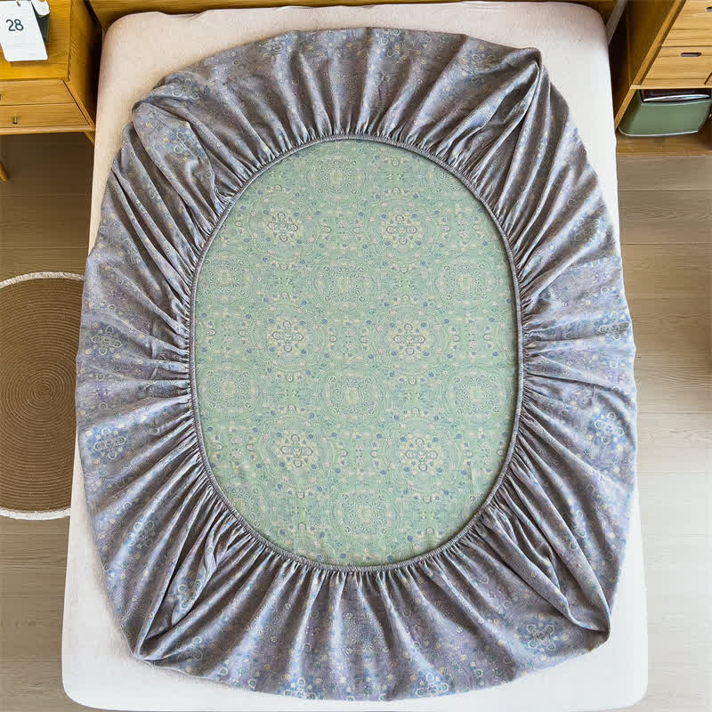 Pure Cotton Jacquard Vintage Fitted Sheet - image 14