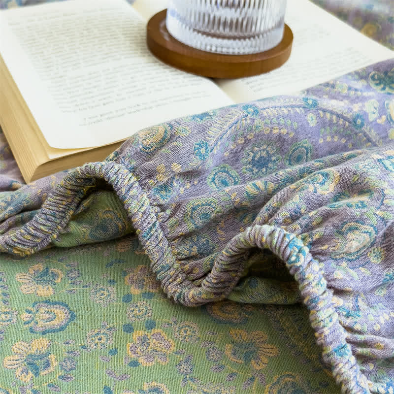 Pure Cotton Jacquard Vintage Fitted Sheet - image 18
