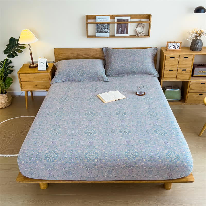 Pure Cotton Jacquard Vintage Fitted Sheet - image 11