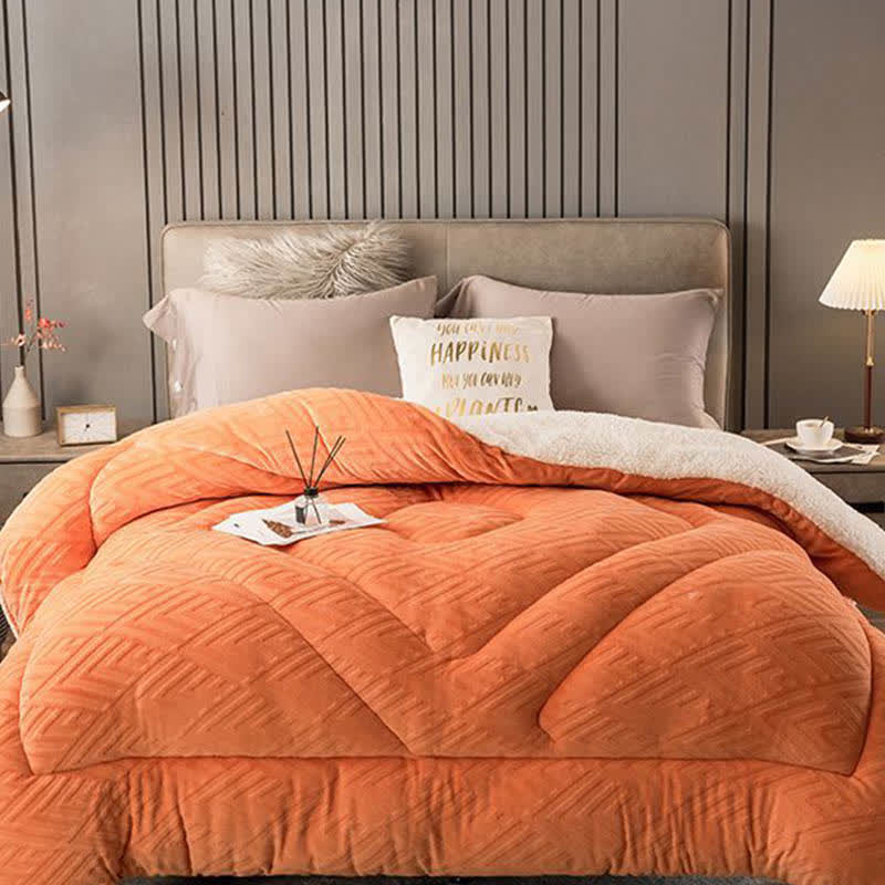 Thick Sherpa Winter Blanket with Quilt Core - image 17