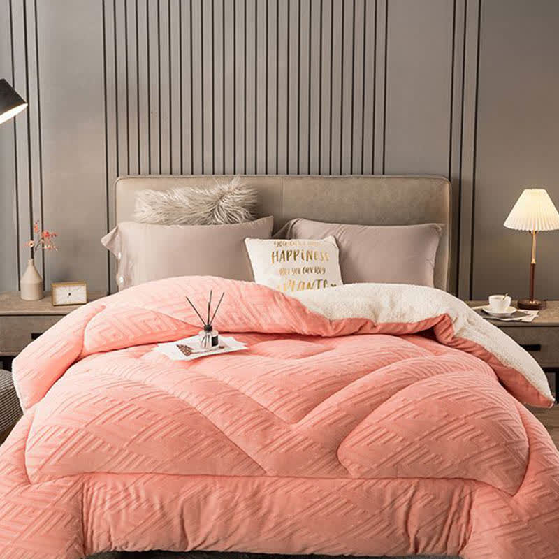 Thick Sherpa Winter Blanket with Quilt Core - image 39