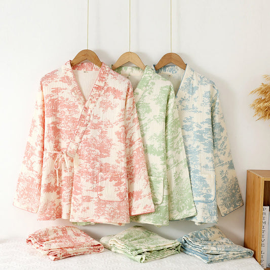 Refresh Cotton Gauze Kimono Pajama Set - image 0