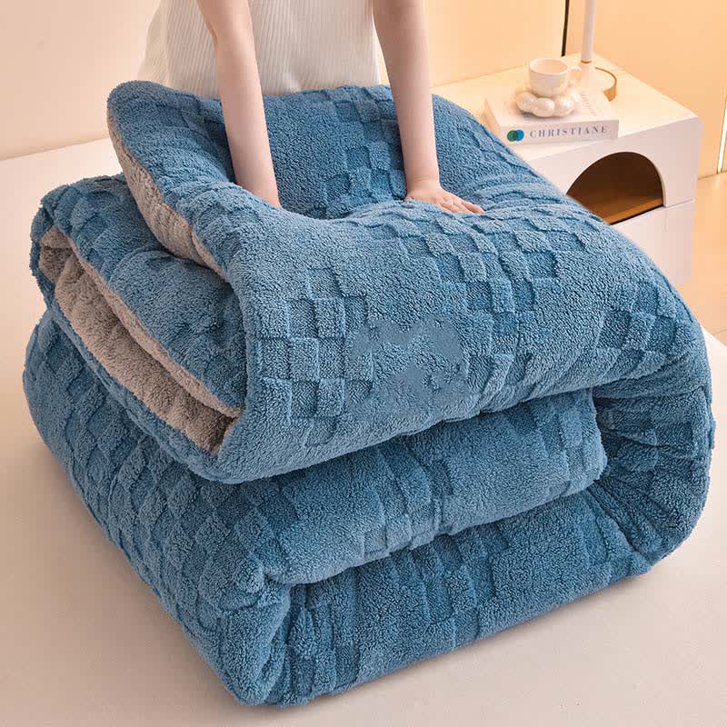 Winter Sherpa Warm Blanket with Quilt Core - image 14