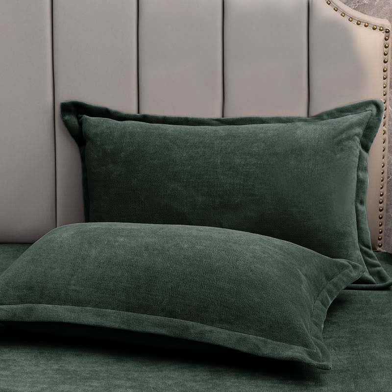 Solid Color Velvety Decorative Pillowcases