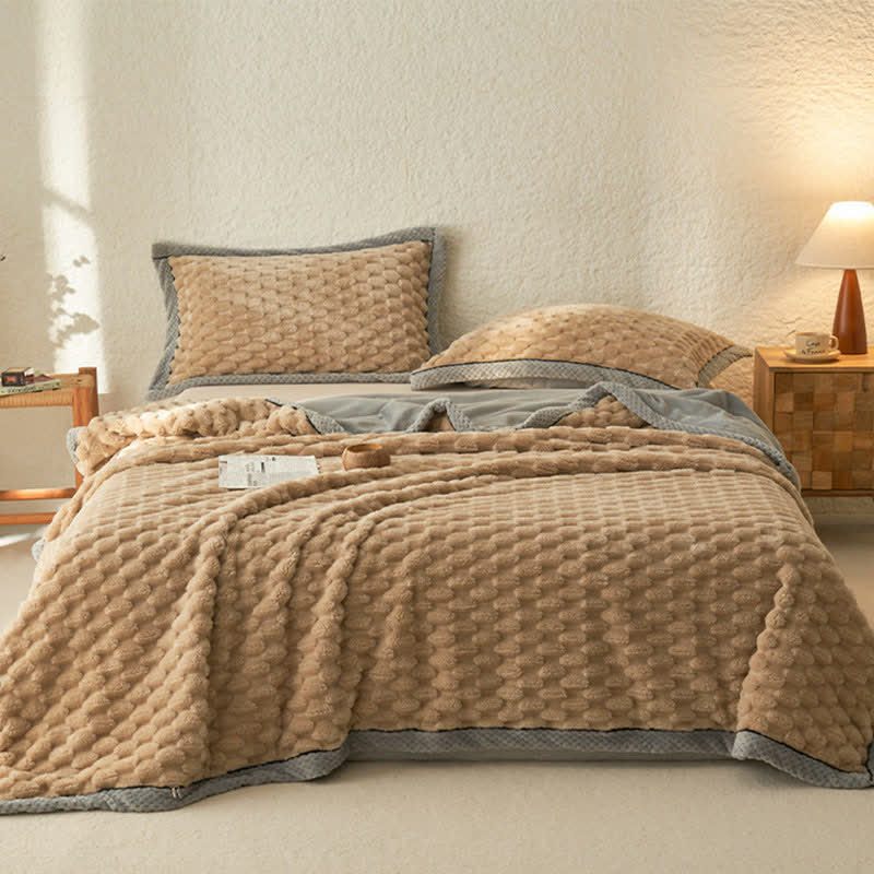 Simple Soft Fleece Duvet Cover Blanket