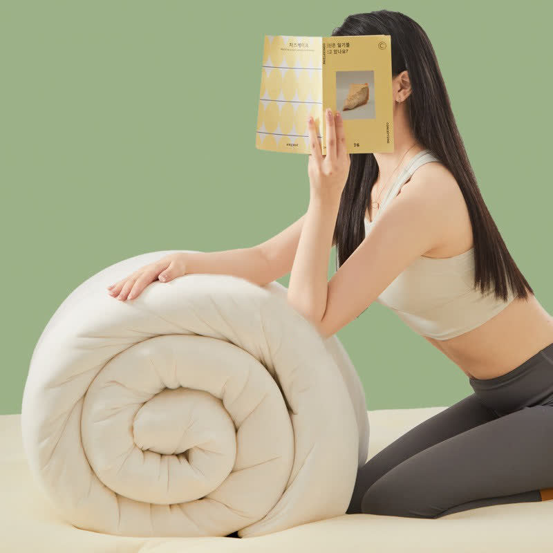 Solid Color Cotton Soft Breathable Comforter - image 3