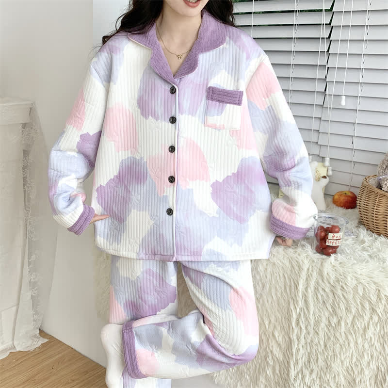 Plus Size Warm Comfy Nightwear Set - image 6
