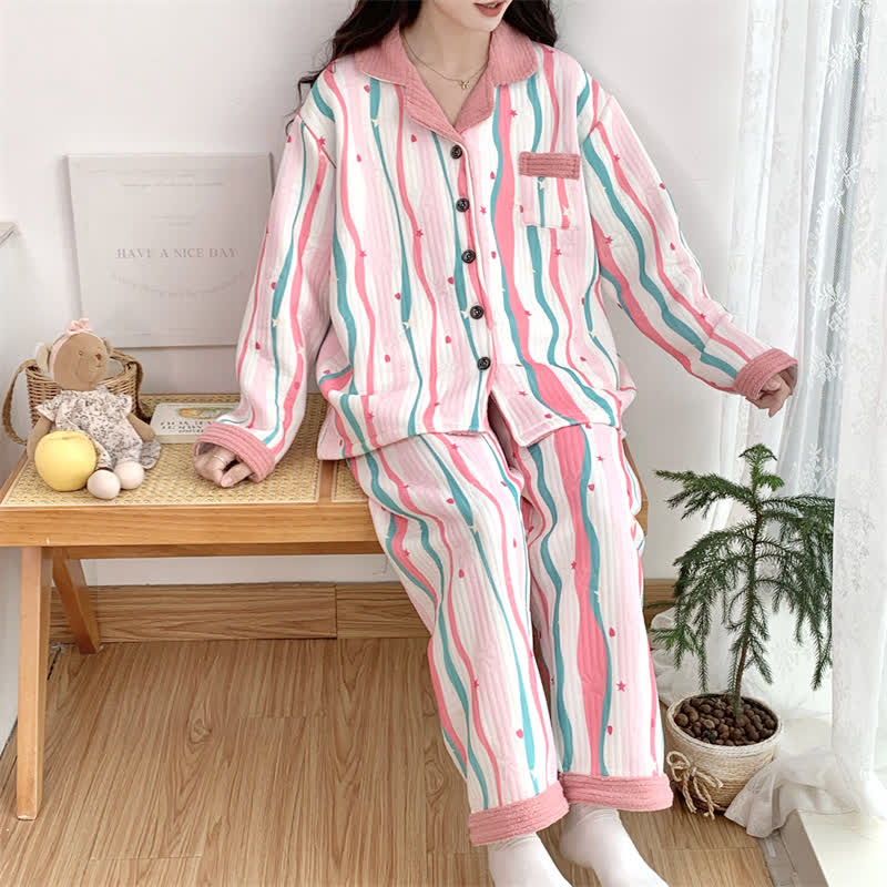 Girly Plus Size Soft Comfy Nightwear Set