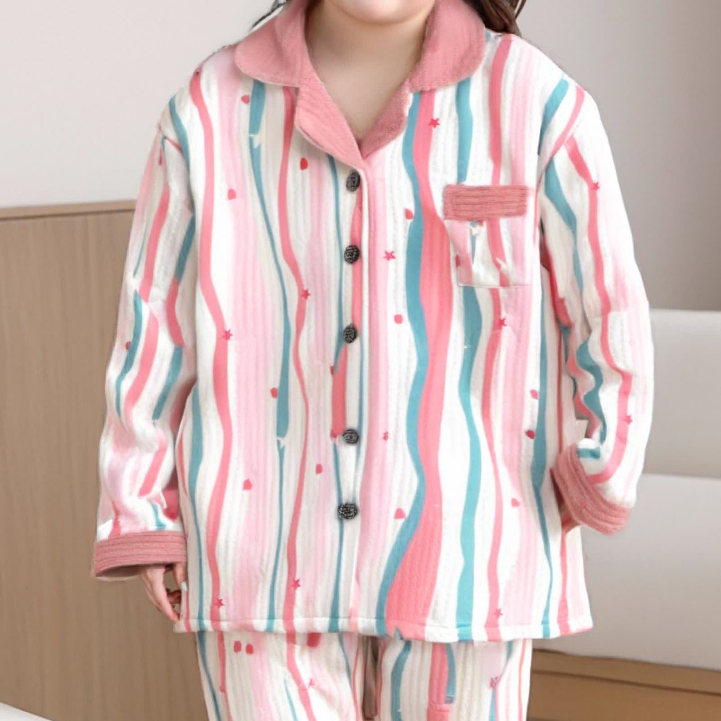 Girly Plus Size Soft Comfy Nightwear Set
