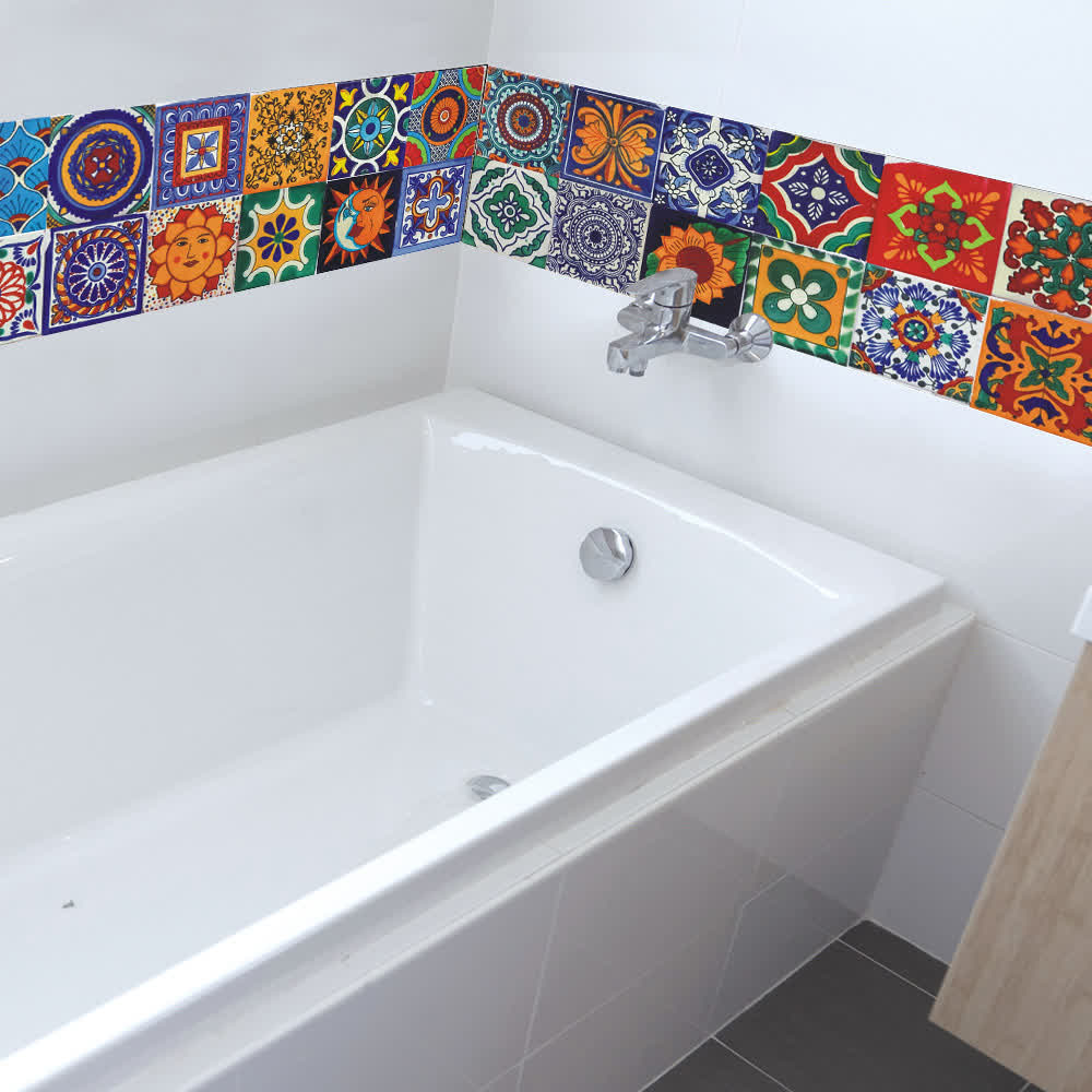 Talavera Bohemian Waterpoof Wall Sticker (24PCS) - image 3