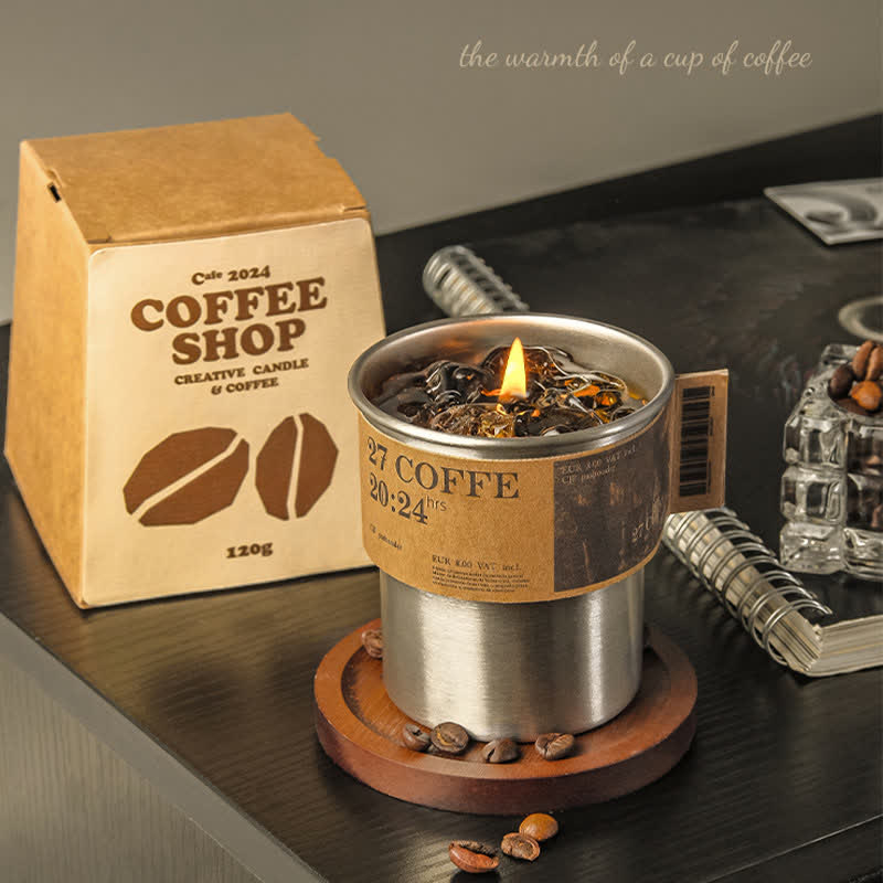 Coffee Scented Candle Gift Home Decor - image 5