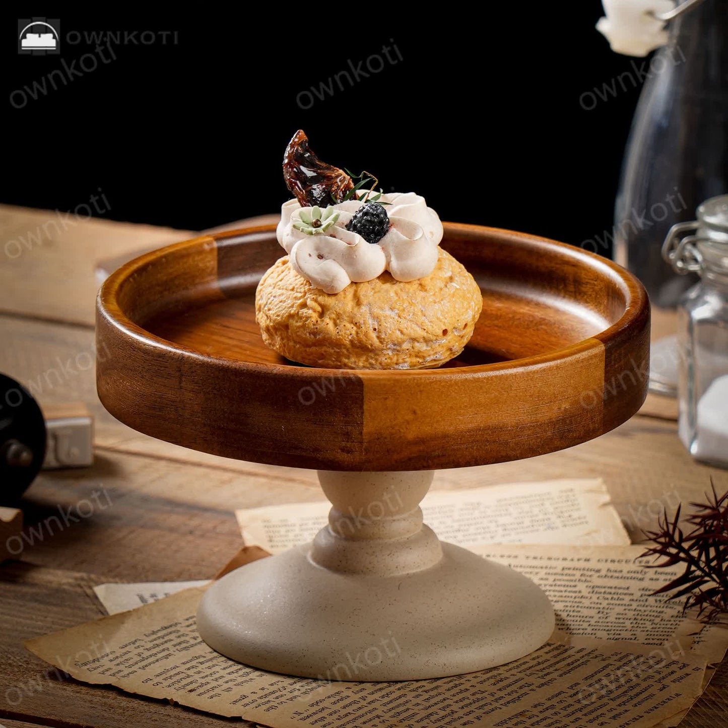 Stand Round Cake Holder Serving Tray