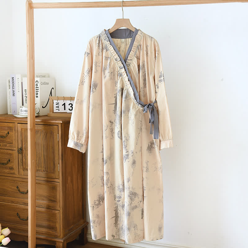 Ink Style Pure Cotton Soft Nightdress