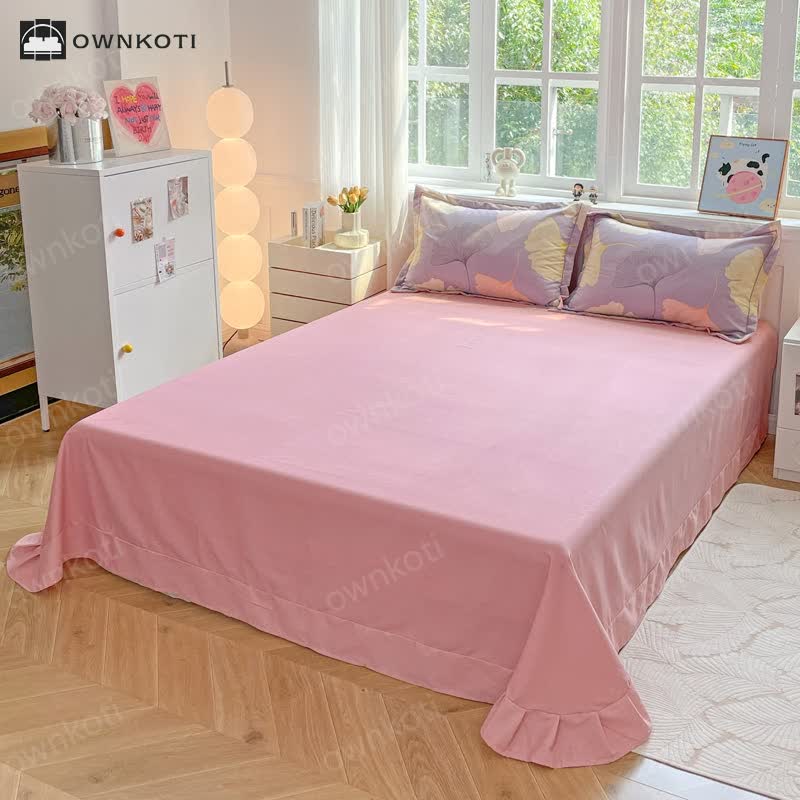 Ginkgo Leaf Warm Brushed Cotton Bedding Set(4PCS)