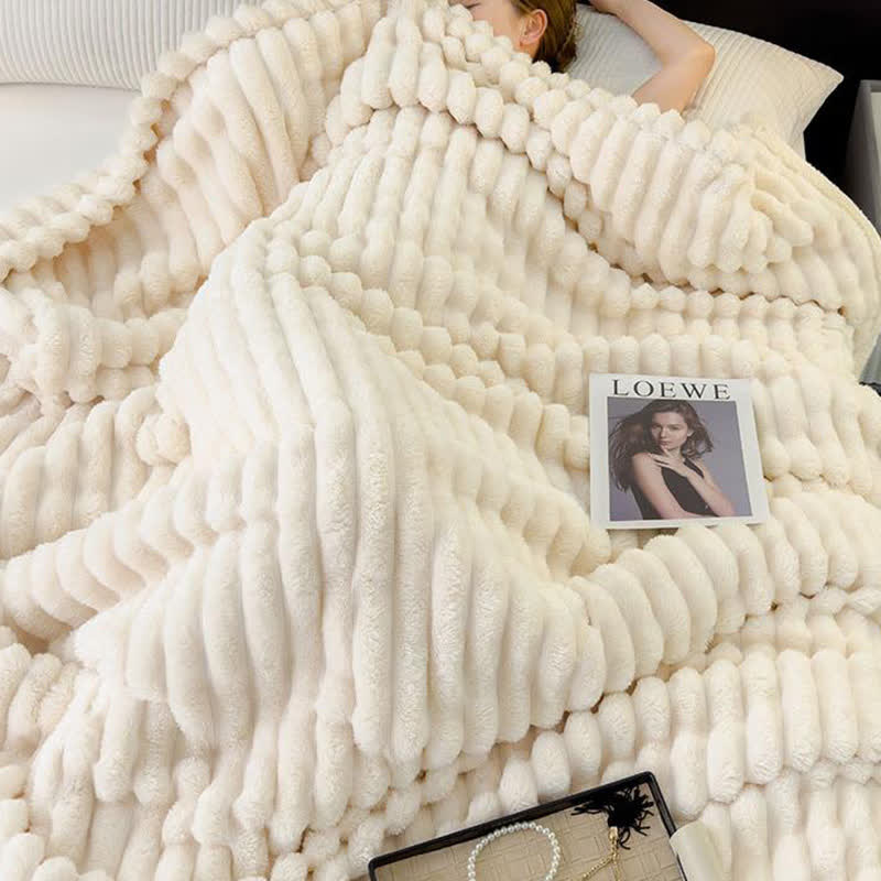 Reversible Warm Fleece Throw Blanket - image 6