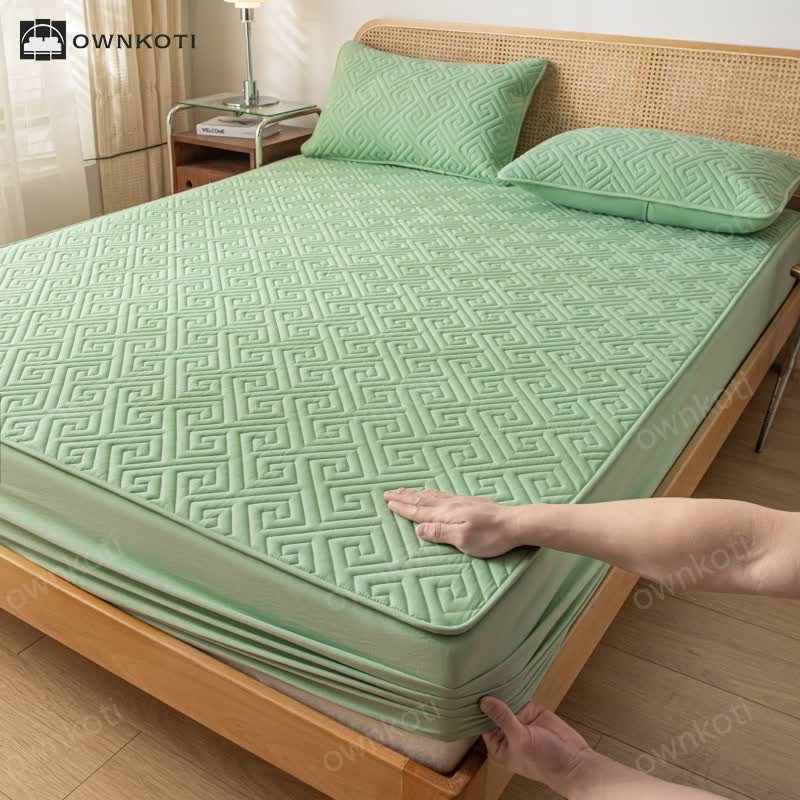 Waterproof Thickened Simple Style Fitted Sheet