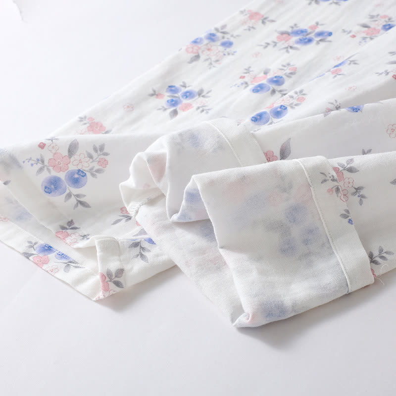 Blueberry Cotton Gauze Pajama Set - image 4