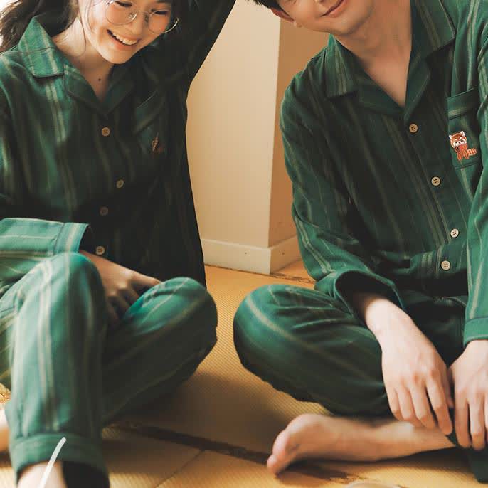 Brushed Cotton Striped Pajama Set - image 12