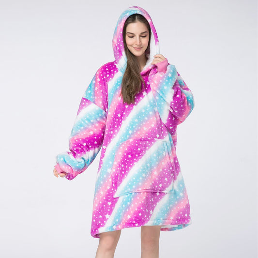 Rainbow Star Wearable Blanket Sleepwear - One Size - image 0