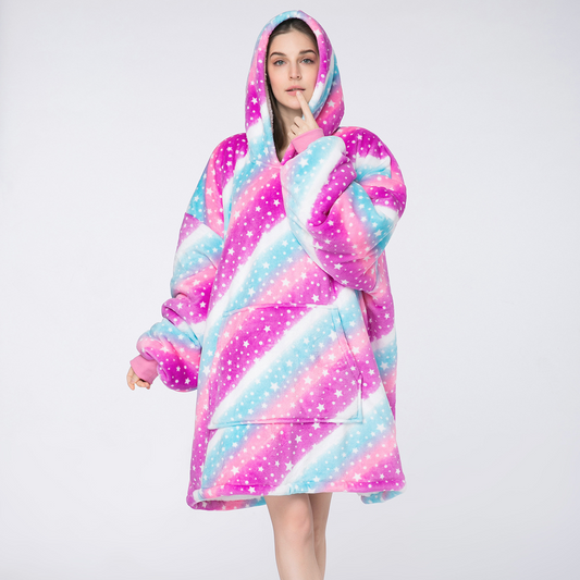 Rainbow Star Wearable Blanket Sleepwear - image 1