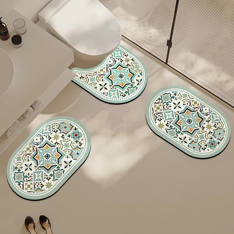 Vintage Diatom Mud Water-absorbent Bath Mat
