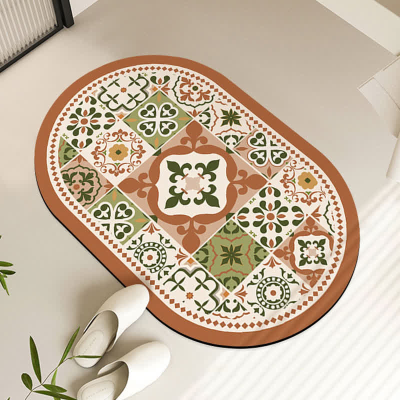 Vintage Diatom Mud Water-absorbent Bath Mat