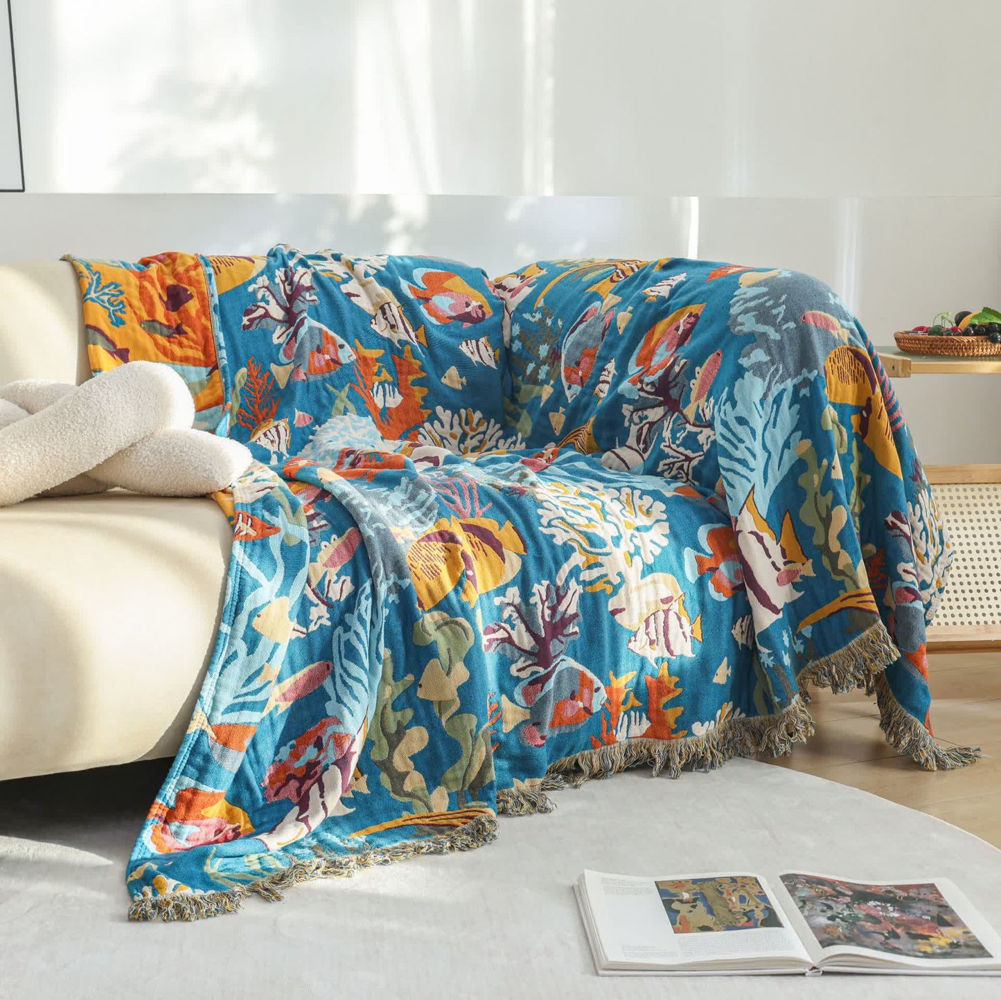 Underwater World Cotton Gauze Quilt