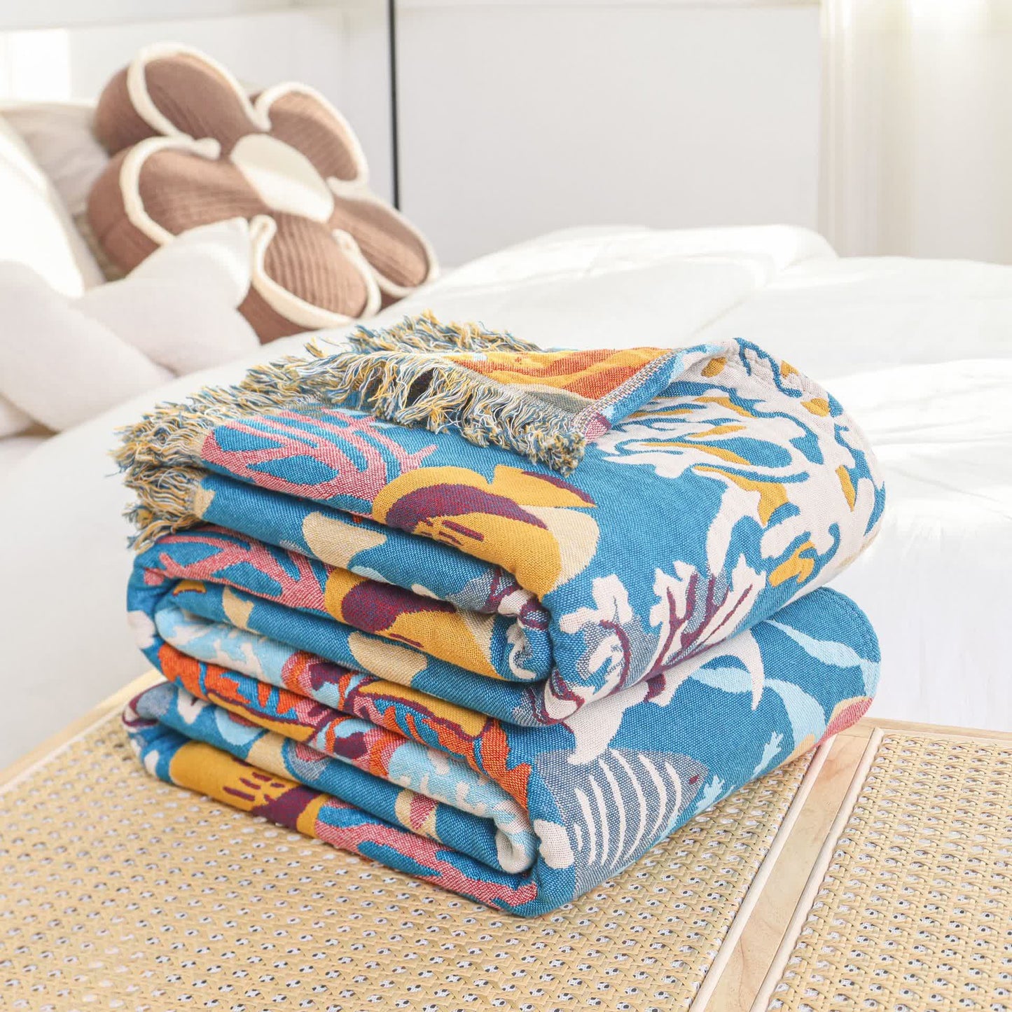 Underwater World Cotton Gauze Quilt