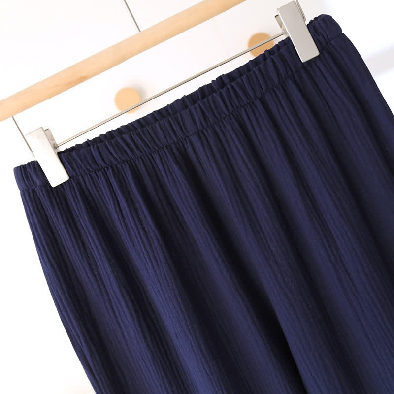 Neutral Kimono Cotton Gauze Pajama Set