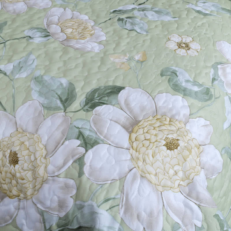 Refresh Floral Quilted Bedding Set(3PCS)