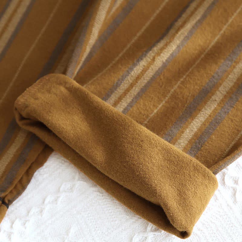 Brushed Cotton Striped Pajama Set - image 8