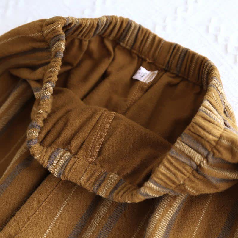 Brushed Cotton Striped Pajama Set - image 9
