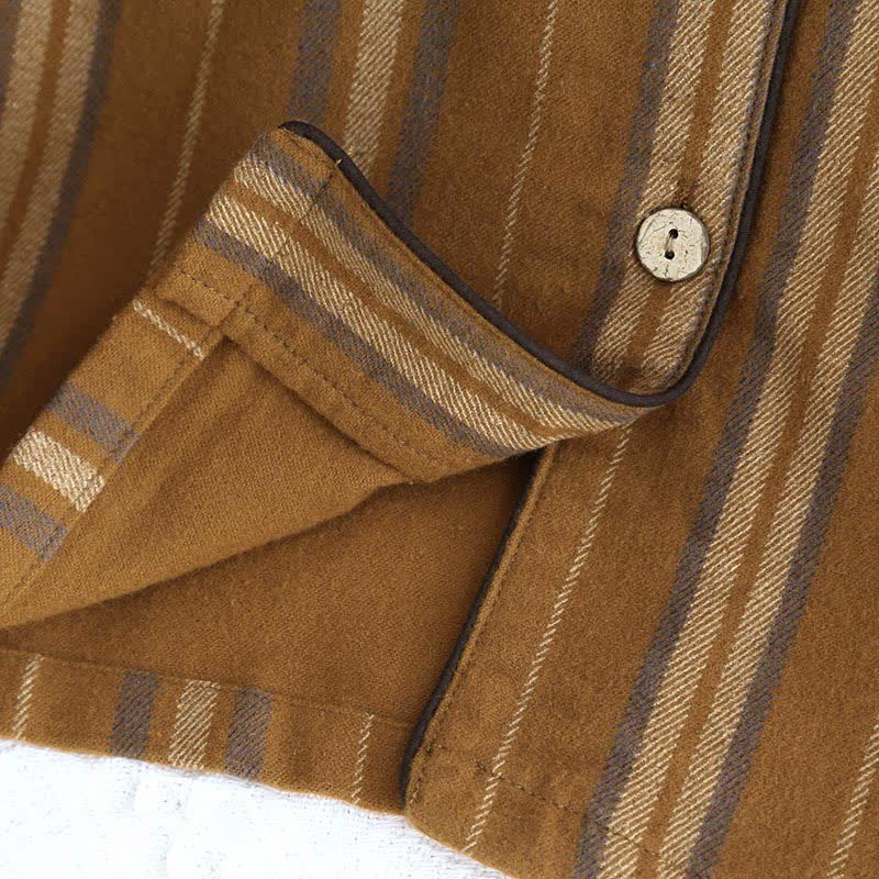 Brushed Cotton Striped Pajama Set - image 6