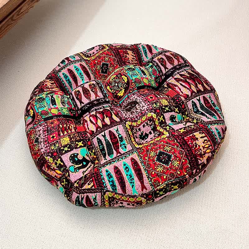 Exotic Round-shaped Soft Floor Chair Cushion
