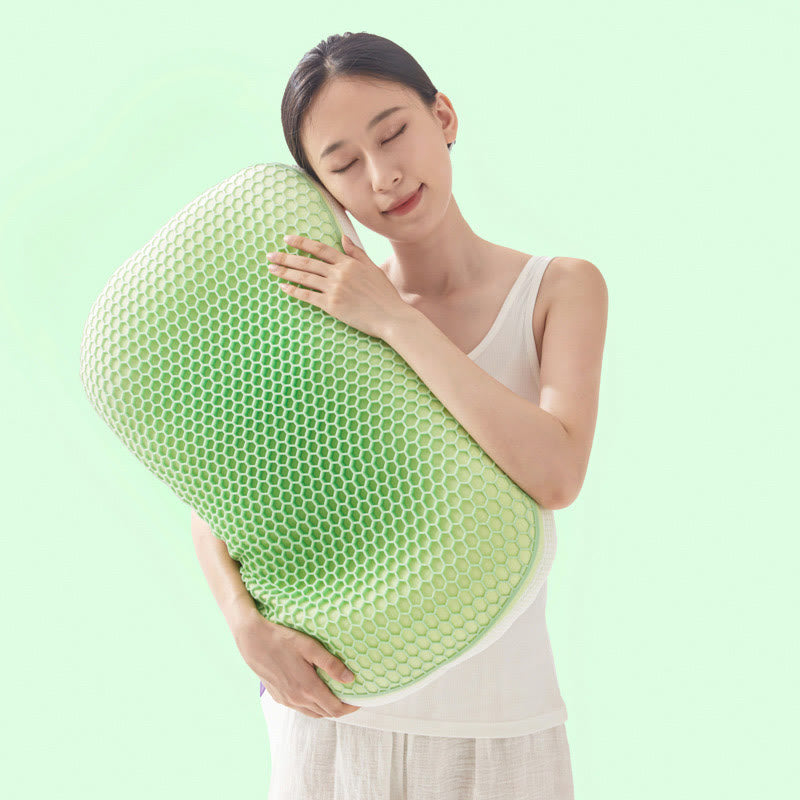 High Elastic Breathable Pressure Relief Pillow - Green - 1PC - 15.75" x 25.59" x 3.93" - image 8