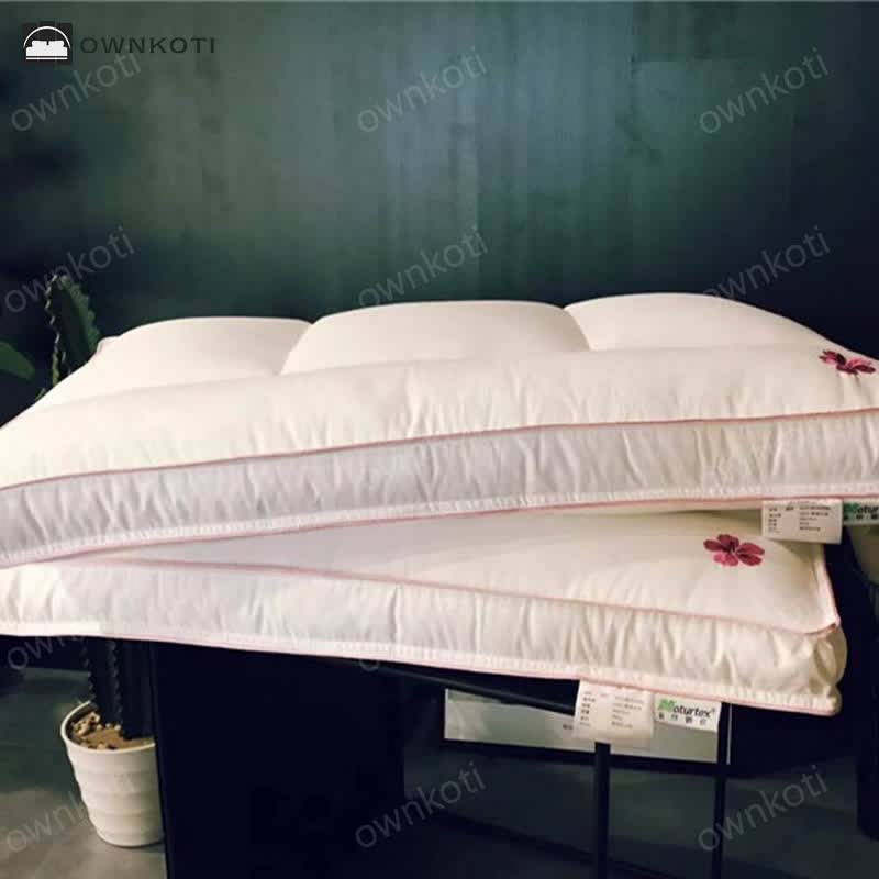 Cherry Blossom Embroidery Cotton Soft Pillow Core
