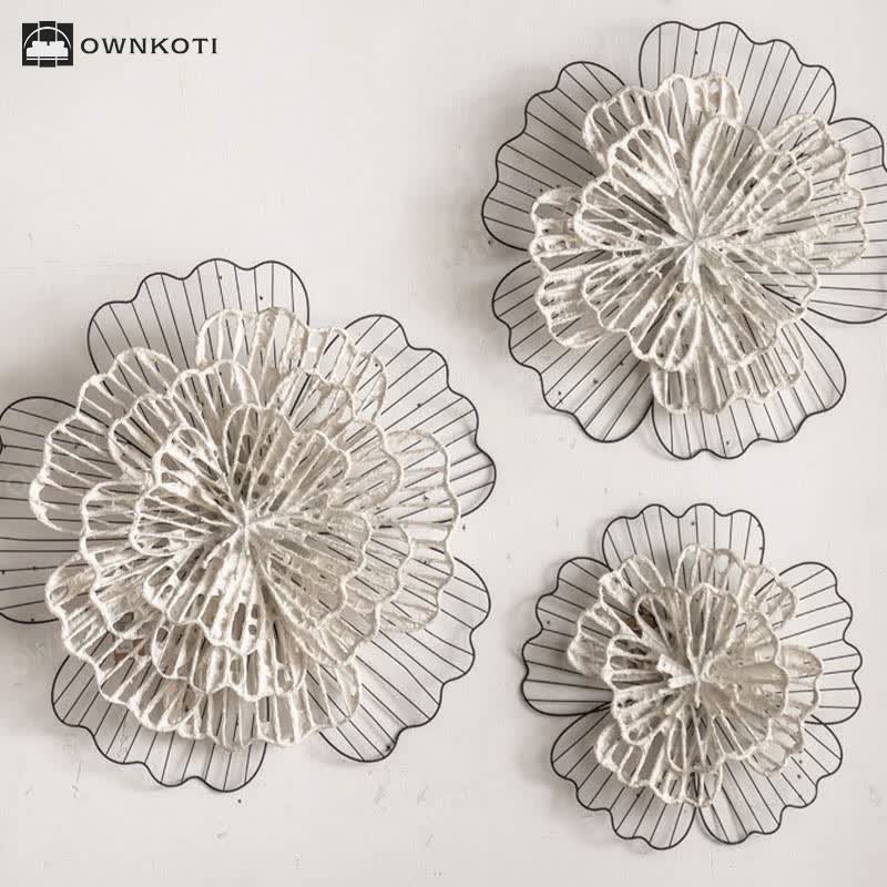 Vintage Iron Sunflower Wall Hanging Decor