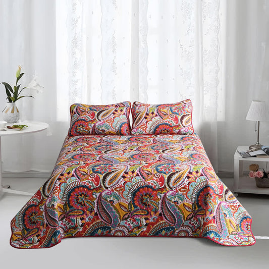 Bohemian Elegant Quilted Bedding Set(3PCS)